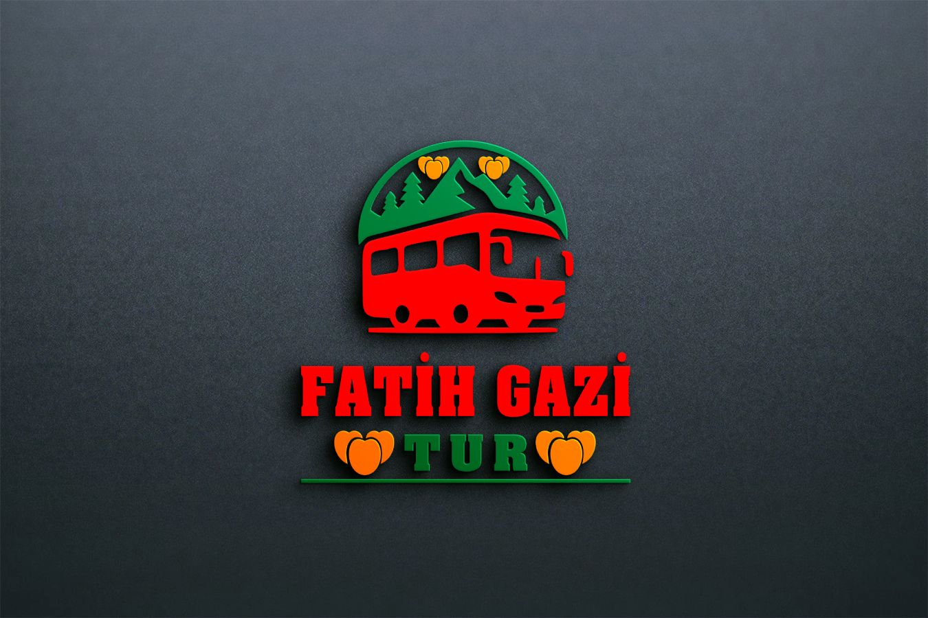 Black Wall Logo Design Mockup by GraphicsFamily